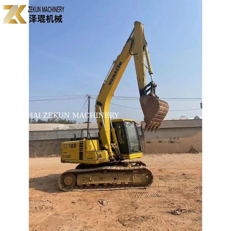 Komatsu Diesel Engine 12 Ton PC120 Excavator Cocok untuk Pekerjaan Penggalian Tugas Berat