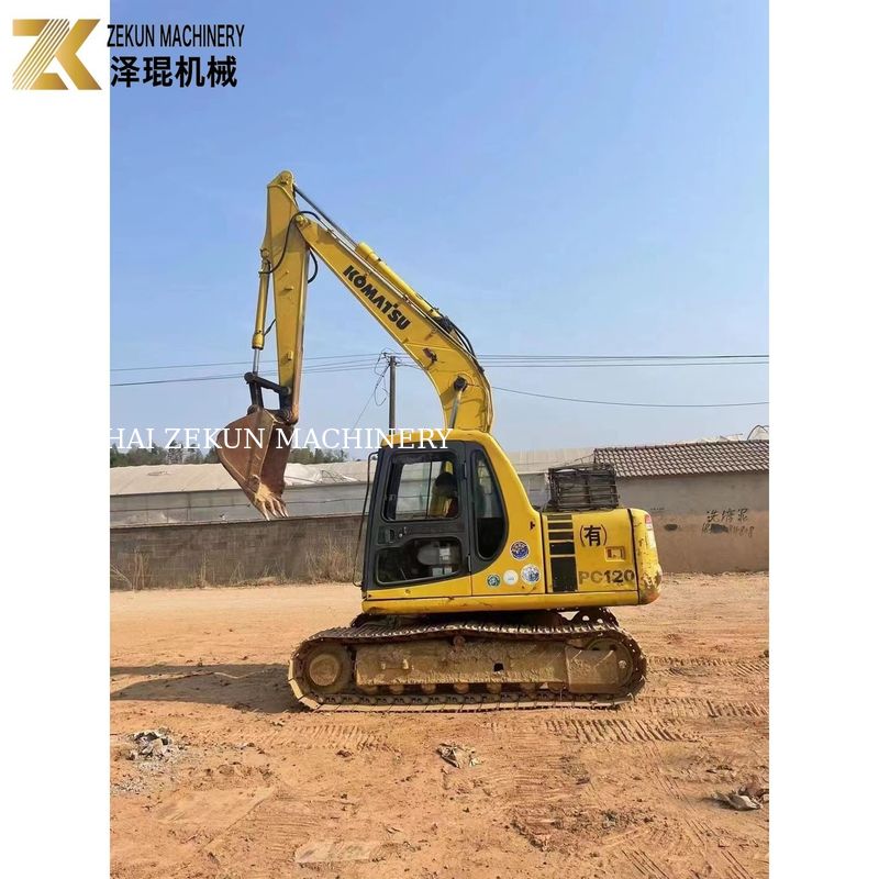 Komatsu Diesel Engine 12 Ton PC120 Excavator Cocok untuk Pekerjaan Penggalian Tugas Berat