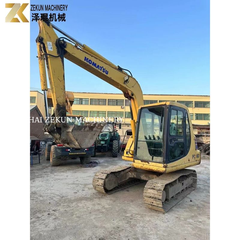 Digunakan Jepang Komatsu PC60-7 Excavator 6Ton Warna Asli Mesin KOMATSU