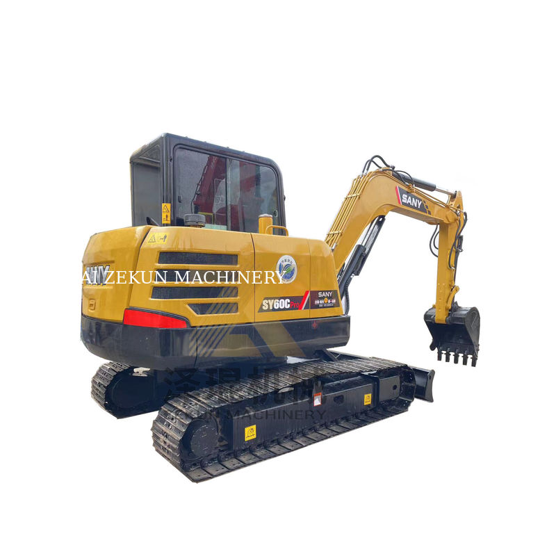 Sany SY60C Pro Crawler Hydraulic Excavator dengan mesin Sany dan 0-2000 jam kerja