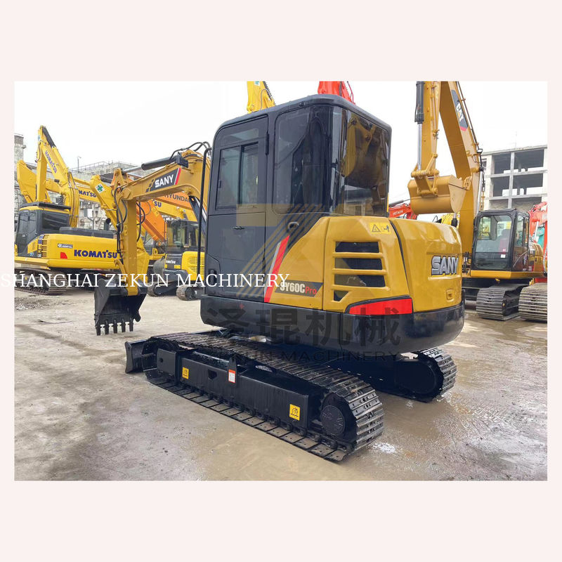 Sany SY60C Pro Crawler Hydraulic Excavator dengan mesin Sany dan 0-2000 jam kerja
