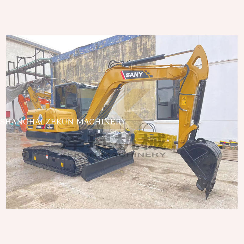 Digunakan Sany SY60C Pro Excavator 60C dengan Kinerja yang sangat baik dan 0-2000 jam kerja