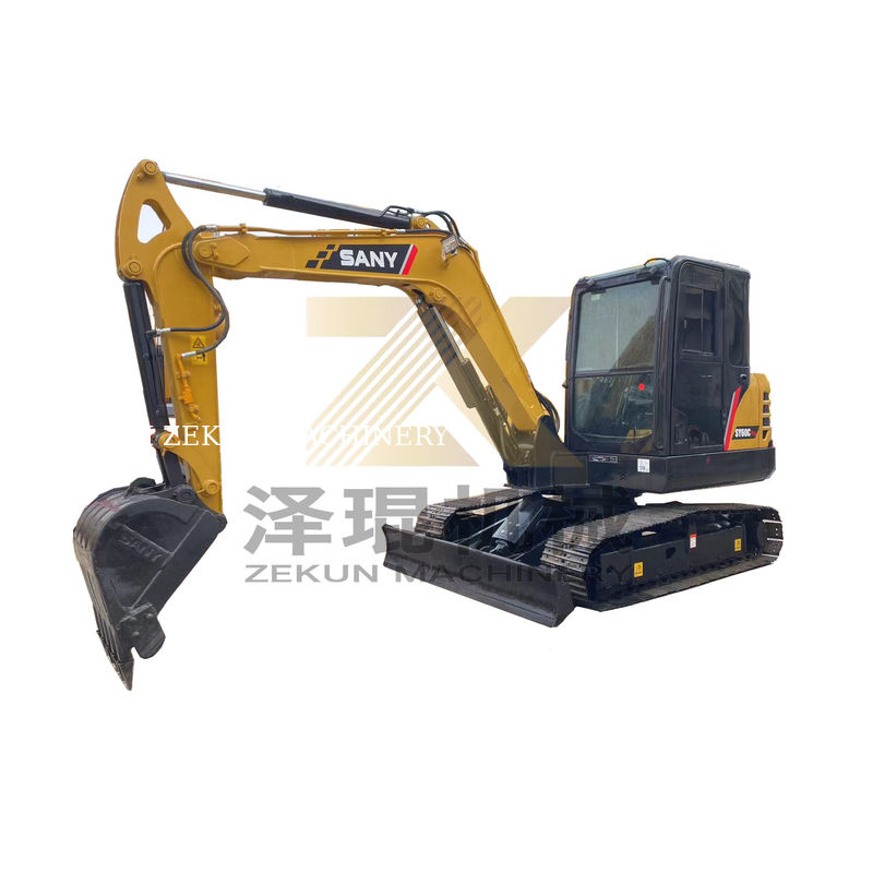 Sany SY60C Pro Excavator 0-2000 Jam Kerja 36KW Sempurna untuk proyek konstruksi