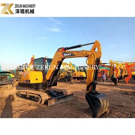 Digunakan 6 Ton Sany SY60C PRO Excavator dengan mesin Sany dan jam kerja rendah