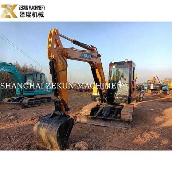 Digunakan 6 Ton Sany SY60C PRO Excavator dengan mesin Sany dan jam kerja rendah