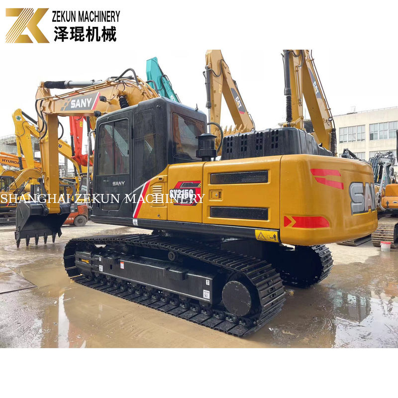 Kinerja yang baik 21Ton SANY Sy215c Crawler Excavator pada kondisi 90% dan wajar