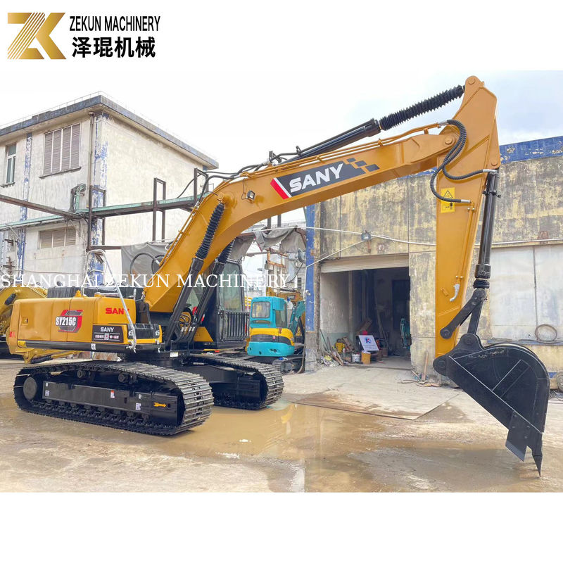Kinerja yang baik 21Ton SANY Sy215c Crawler Excavator pada kondisi 90% dan wajar