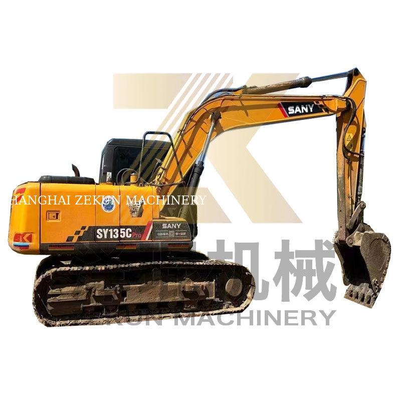 Sany SY135 Pro Crawler Excavator 0,6 m3 Kapasitas Ember 2001-4000 Jam Kerja Digunakan