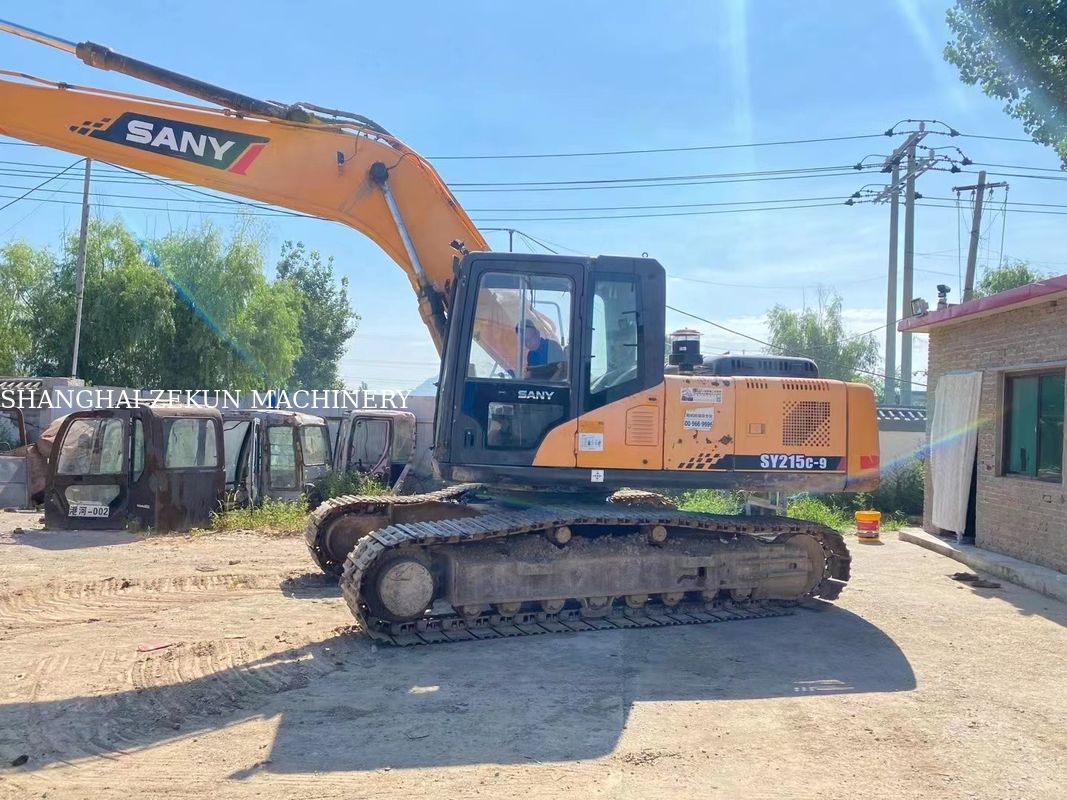 Digunakan 21Ton Sany SY215C-9 SY215C PRO Crawler Excavator untuk konstruksi berat