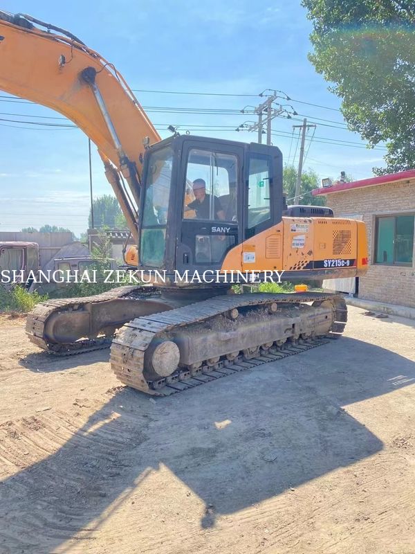 Digunakan 21Ton Sany SY215C-9 SY215C PRO Crawler Excavator untuk konstruksi berat