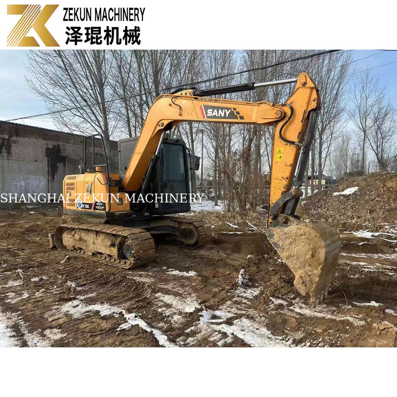Digunakan SANY 75C Excavator dengan daya 40.9kw dan jam rendah Untuk dijual