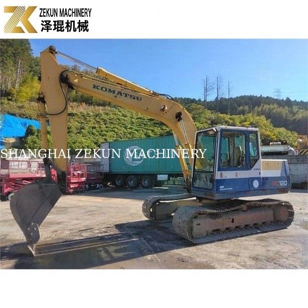 Penggali hidraulik kecil dengan berat 12800 KG Komatsu PC 120-5 dalam kondisi baik