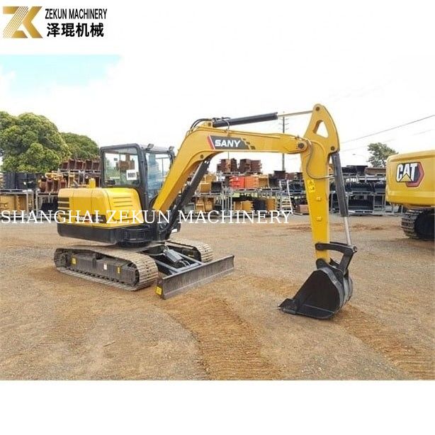 5 Ton Berat Operasi Mini Excavator SY55C Pro Dengan Digunakan Sany Excavator