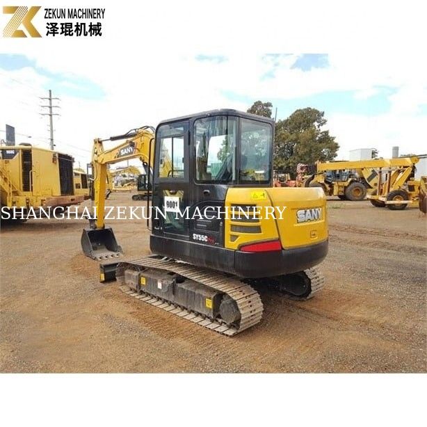 5 Ton Berat Operasi Mini Excavator SY55C Pro Dengan Digunakan Sany Excavator