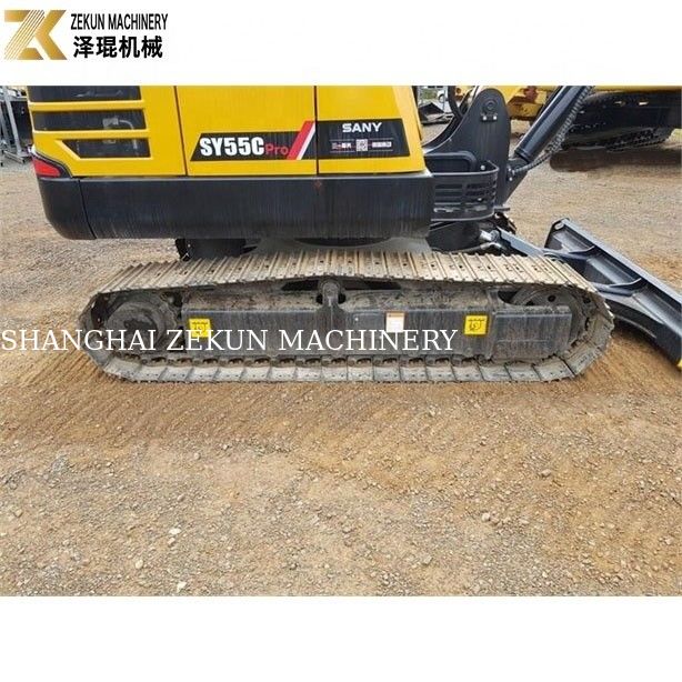 5 Ton Berat Operasi Mini Excavator SY55C Pro Dengan Digunakan Sany Excavator