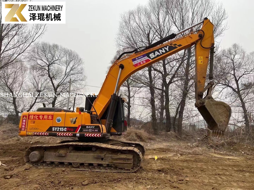 Digunakan Sany SY215C Pro Excavator Midsize Crawler dengan 1.2M3 Bucket