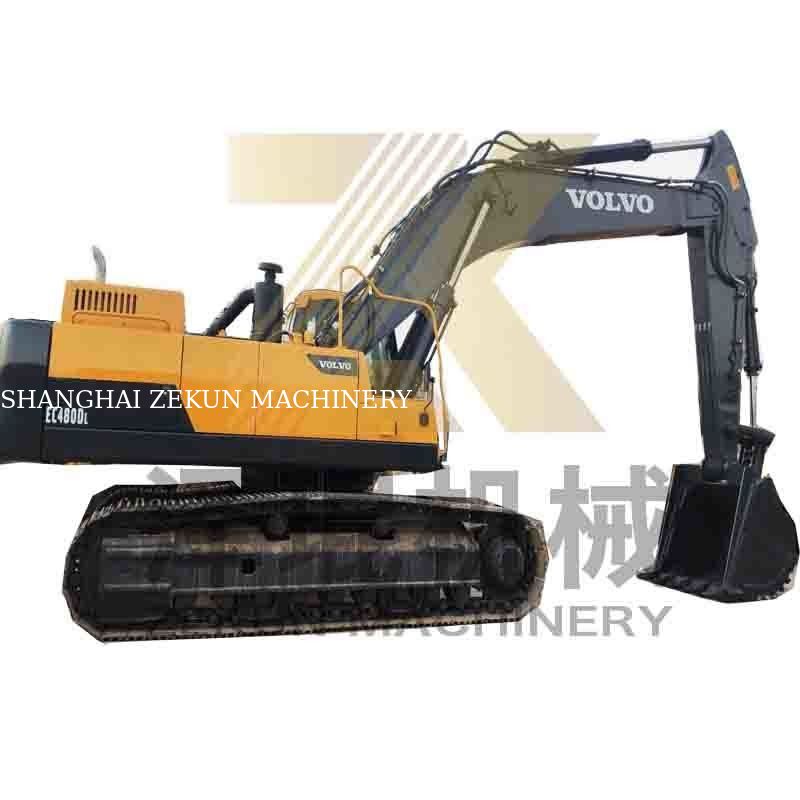 Digunakan VOLVO EC480DL Excavator 270KW Kekuatan dan 1.77 3.8 m3 Ember Kapasitas