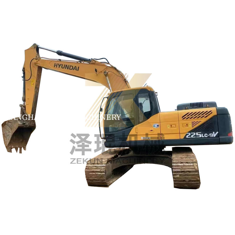 Digunakan HYUNDAI 225LC-9S Excavator 112KW Daya Asli Stok di Korea