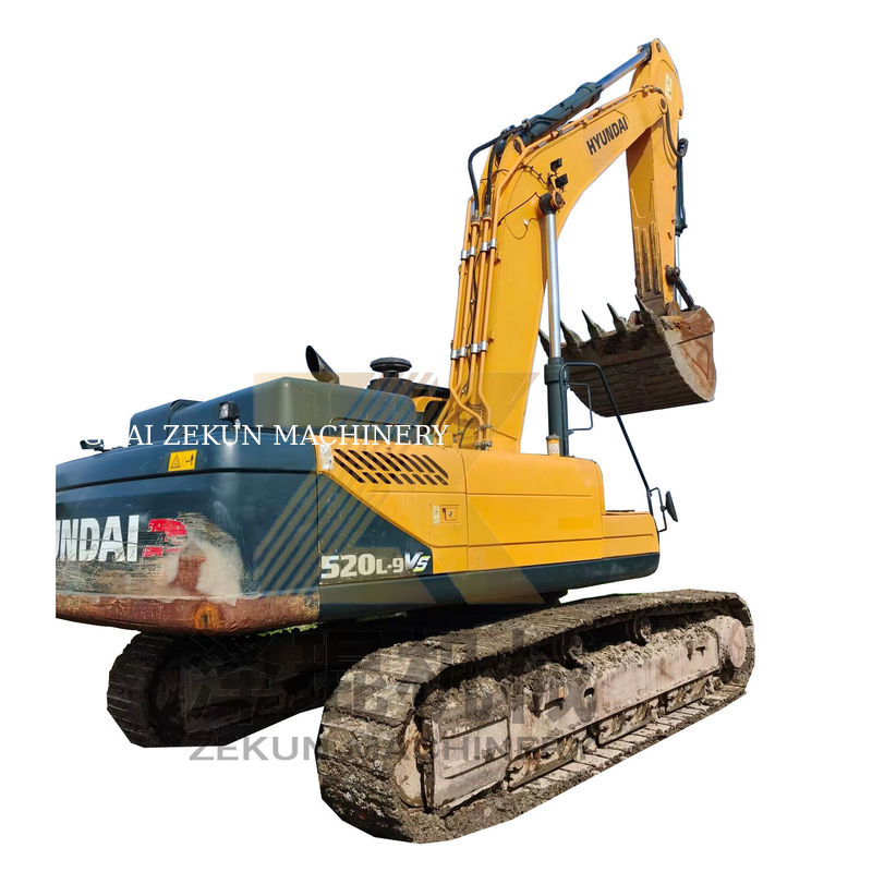 Digunakan Hyundai 520-9VS 52Ton Excavator dengan mesin Cummins dan pompa asli