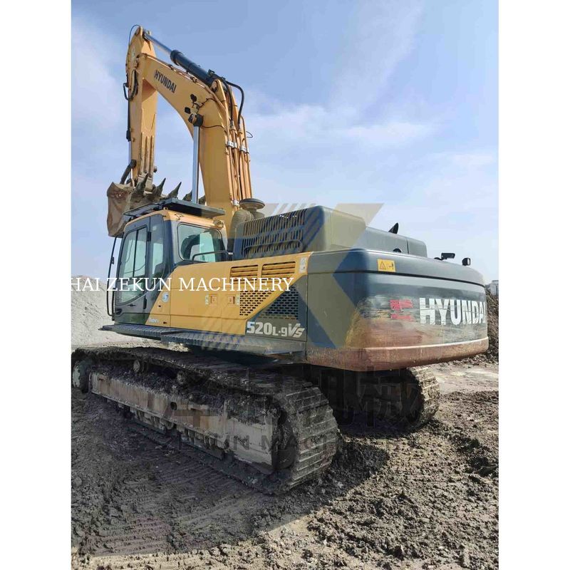 Digunakan Hyundai 520-9VS 52Ton Excavator dengan mesin Cummins dan pompa asli