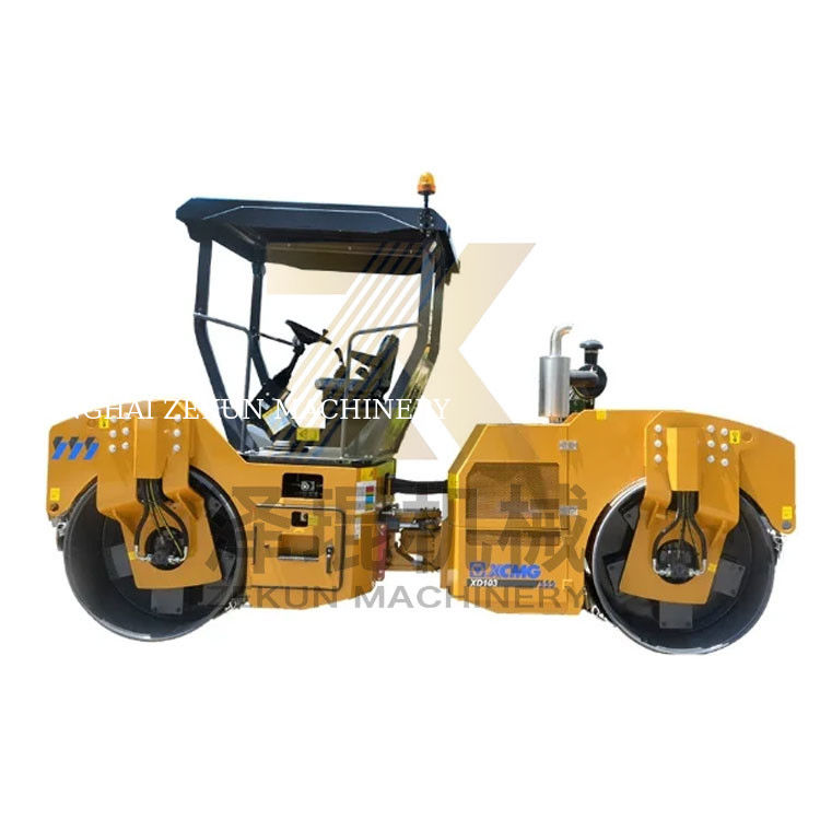 digunakan XCMG XD103 10Ton Double Drum Roller dengan Kabin EU Stage II