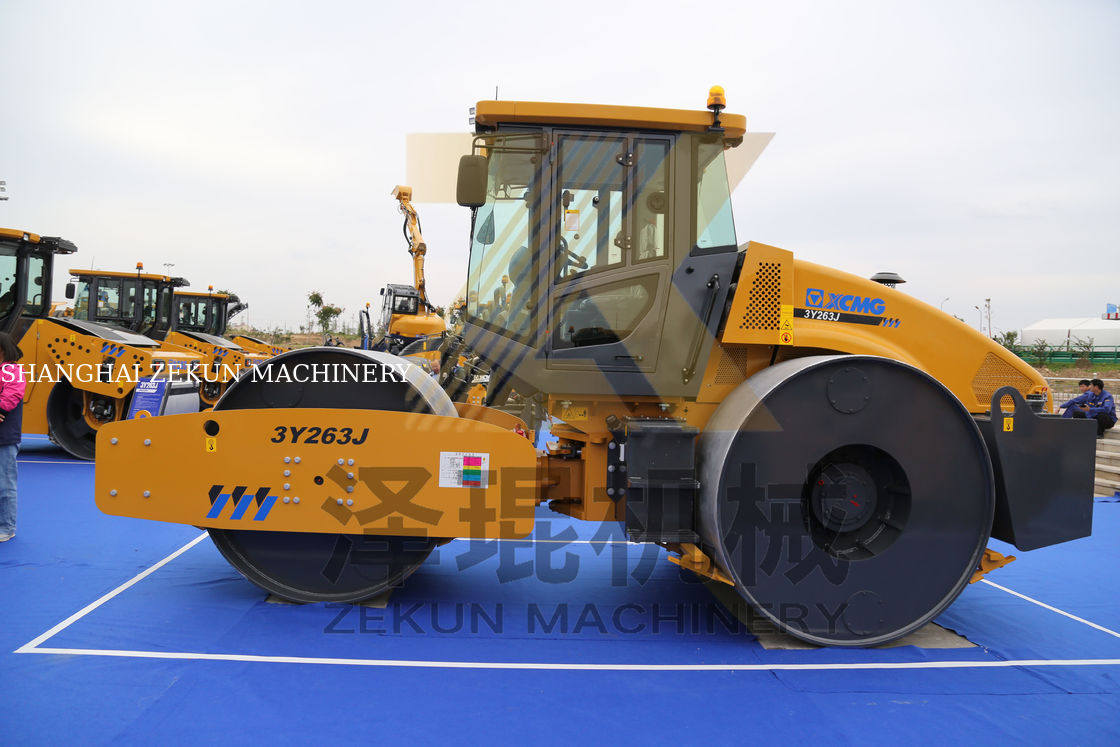 23ton XCMG 3Y263J Static Three Drum Roller China Stage III Peralatan