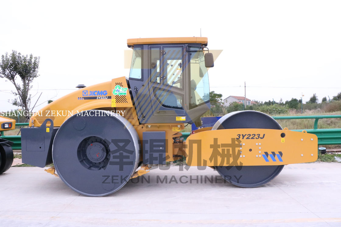 23ton XCMG 3Y263J Static Three Drum Roller China Stage III Peralatan