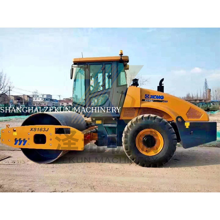 16ton XCMG XS163J Single Drum Vibratory Roller China Tahap II