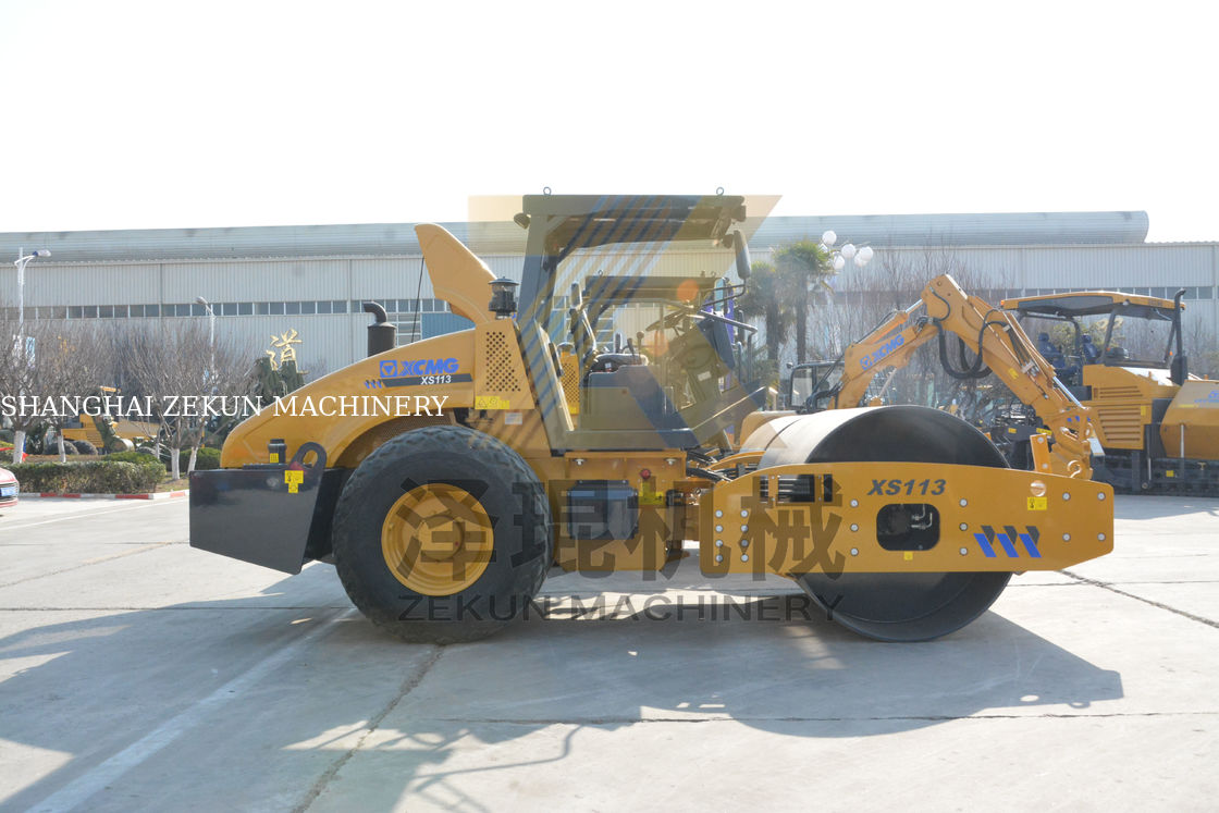 11ton XCMG XS113 Full Hydraulic Roller China Stage II Peralatan