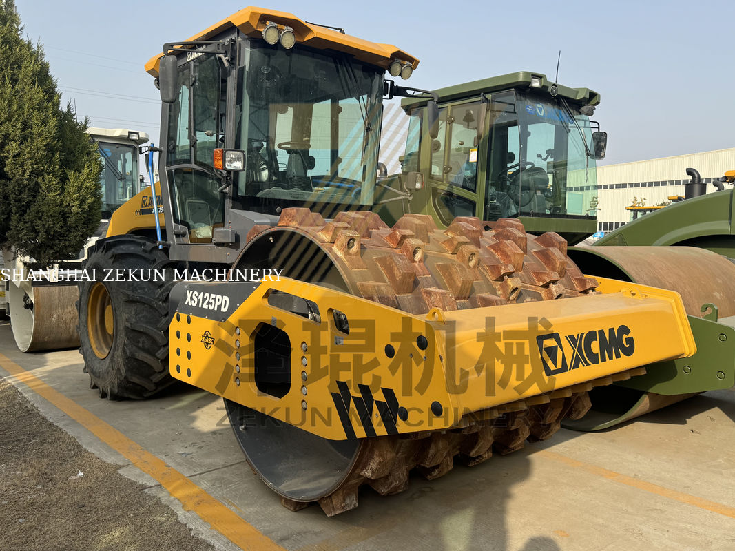 12ton xcmg xs125 roller drum tunggal hidrolik full stage v