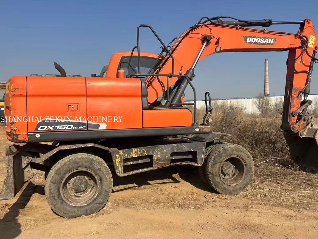 Doosan DX150W-9C Excavator 15 Ton Jenis Roda Untuk Dijual
