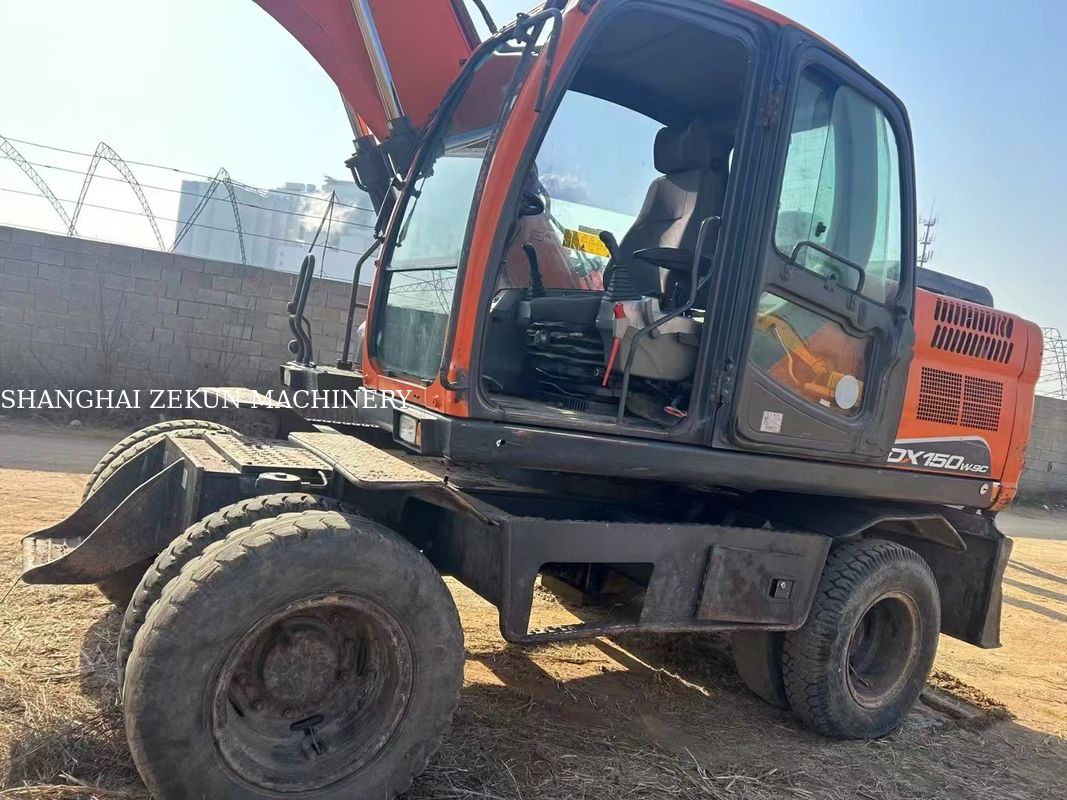 Doosan DX150W-9C Excavator 15 Ton Jenis Roda Untuk Dijual