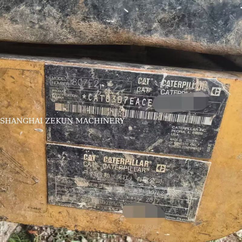 Ekskavator CAT 307E2 2017 12544 jam Tinggi Pembuangan Maks 070 mm Tekanan Hidrolik 28 MPa