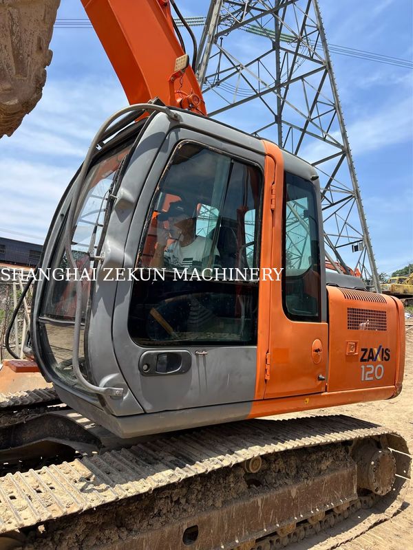 Ekskavator Hitachi ZX120-6 14165 jam untuk Kebutuhan Bisnis Kapasitas Tangki Bahan Bakar 240 L Tekanan Hidrolik 34.3 MPa