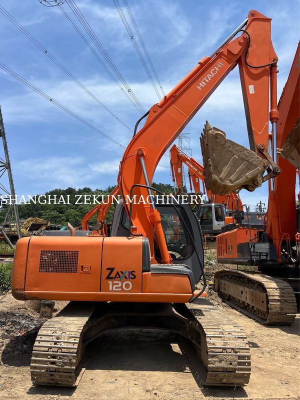 Ekskavator Hitachi ZX120-6 14165 jam untuk Kebutuhan Bisnis Kapasitas Tangki Bahan Bakar 240 L Tekanan Hidrolik 34.3 MPa