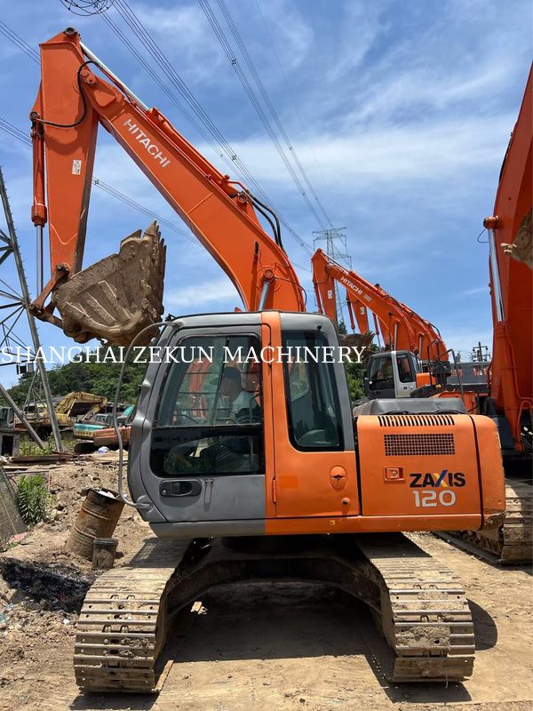 Ekskavator Hitachi ZX120-6 14165 jam untuk Kebutuhan Bisnis Kapasitas Tangki Bahan Bakar 240 L Tekanan Hidrolik 34.3 MPa