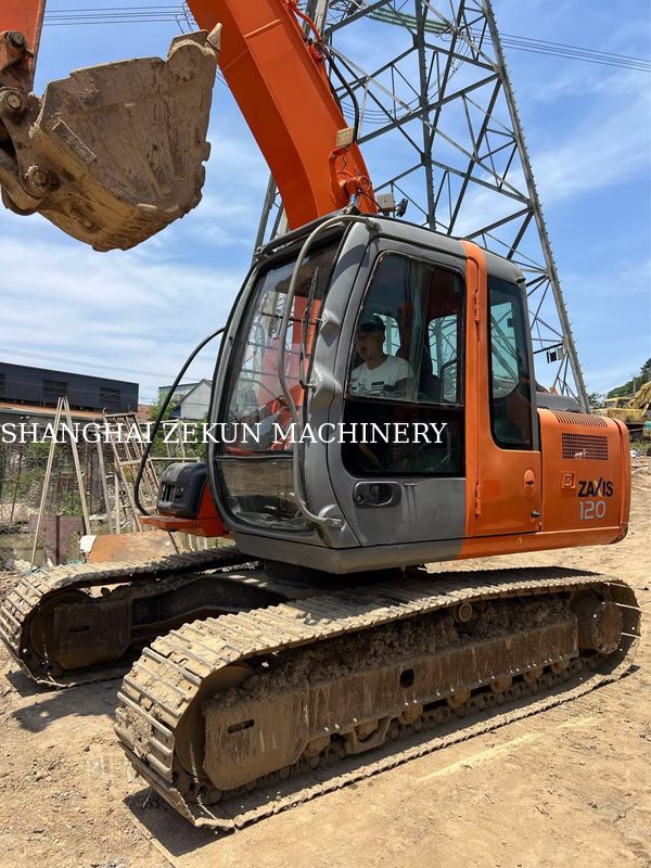 Ekskavator Hitachi ZX120-6 14165 jam untuk Kebutuhan Bisnis Kapasitas Tangki Bahan Bakar 240 L Tekanan Hidrolik 34.3 MPa