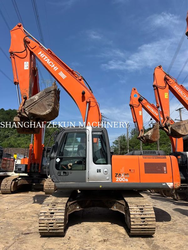 Hitachi ZX200-3G Excavator 12081hrs Kecepatan perjalanan 3.5 / 5.5 Km/h Cab Fitur Multifunction Display